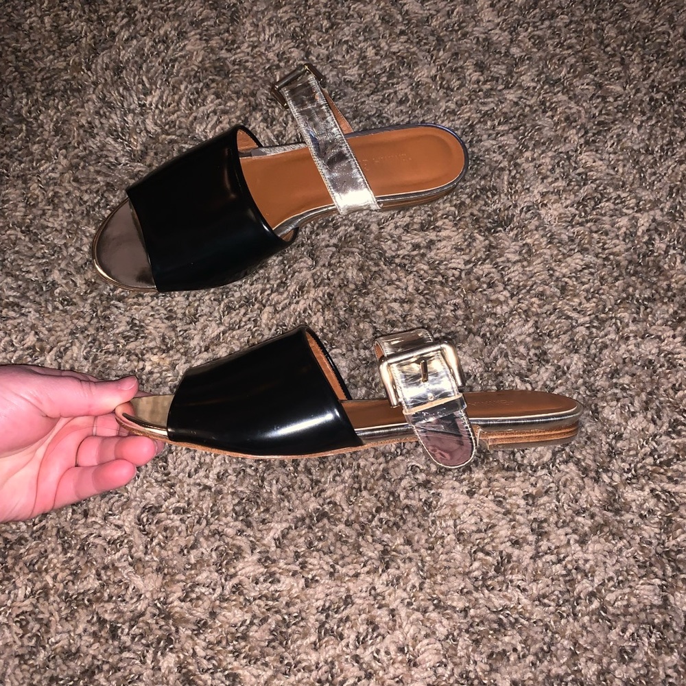 Emma Go Copenhagen Metallic Sandals Size 7